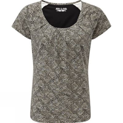 Tee Royal Robbins Essential Tie-Diamond Mujer Verde - Chile DUR987452